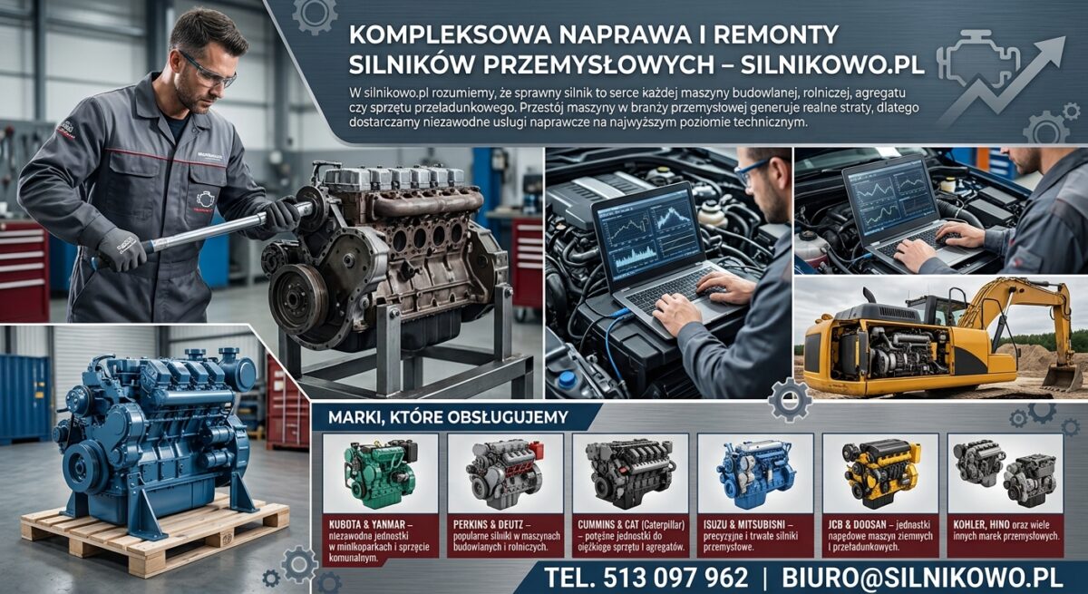 Naprawa i remonty silników przemysłowych